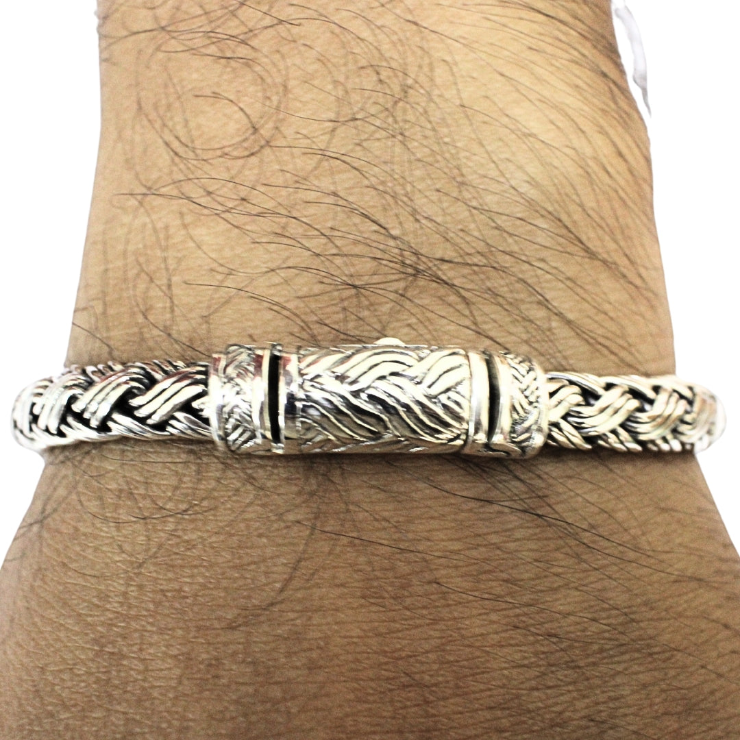 Sterling Silver Triple Padian Bracelet – 8mm