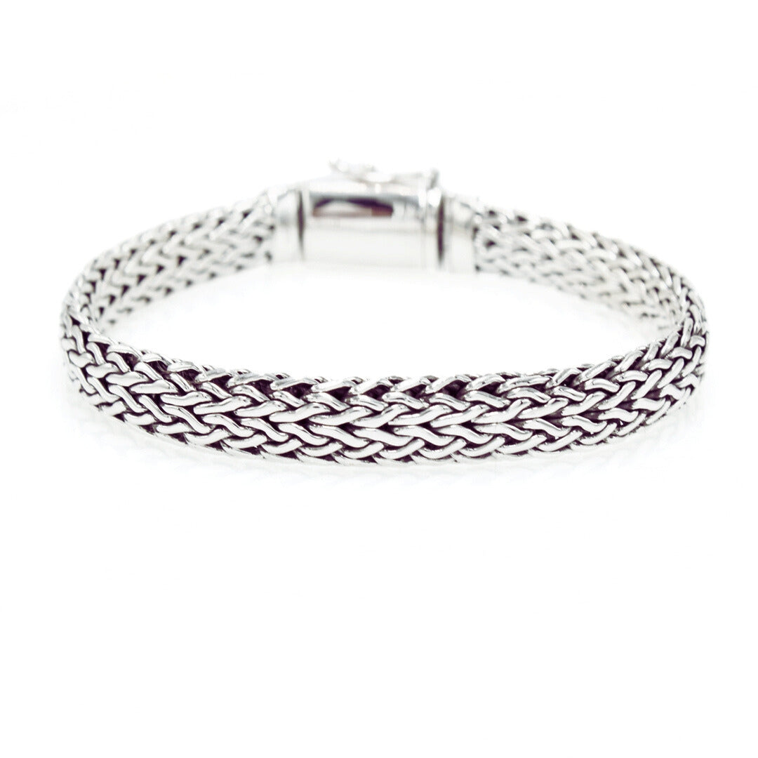 Sterling Silver Braided Bracelet for Men's