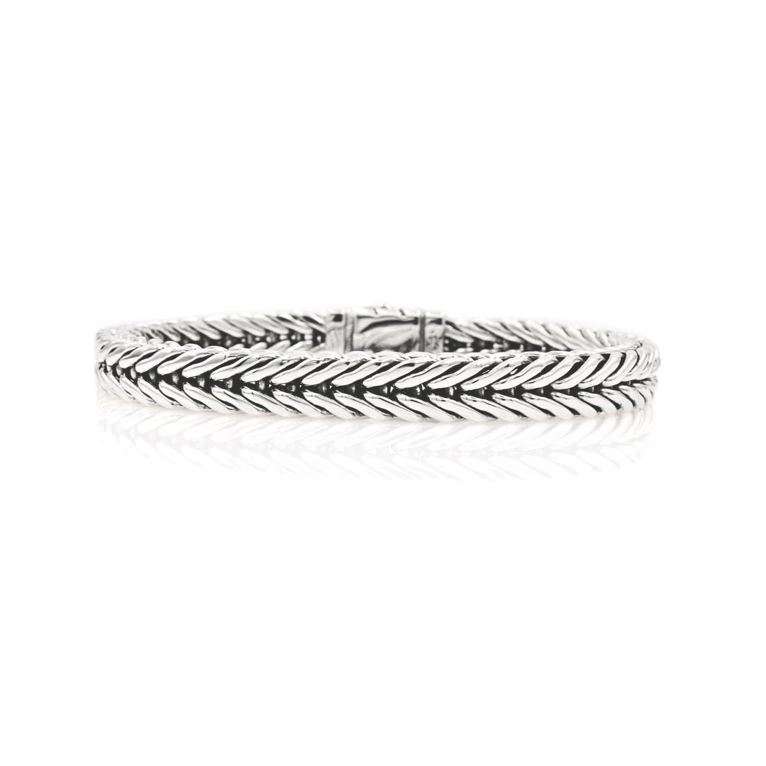 Sterling silver Braided Men's Bracelet