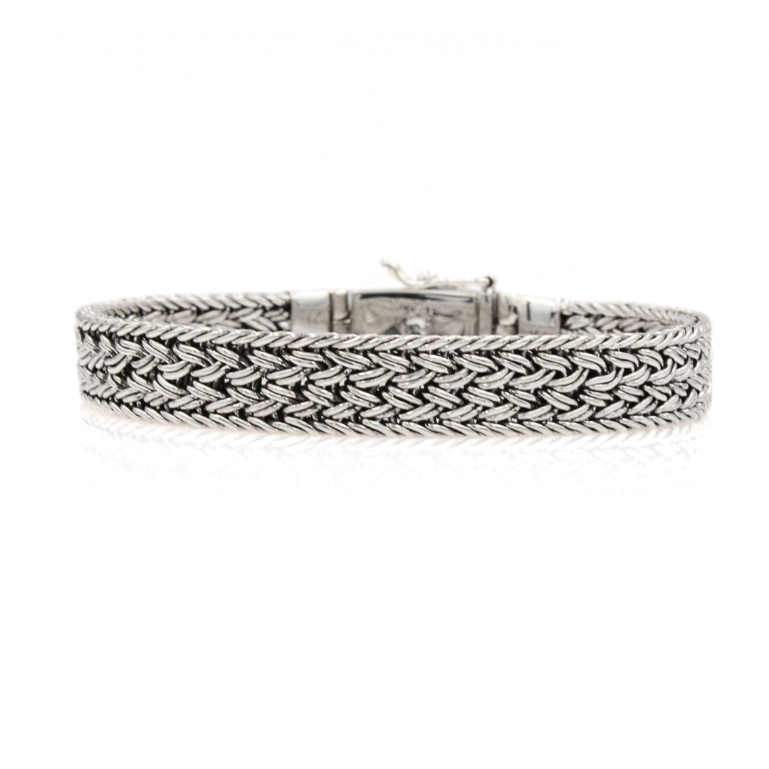 Sterling silver bracelet 10mm wide-Thailand