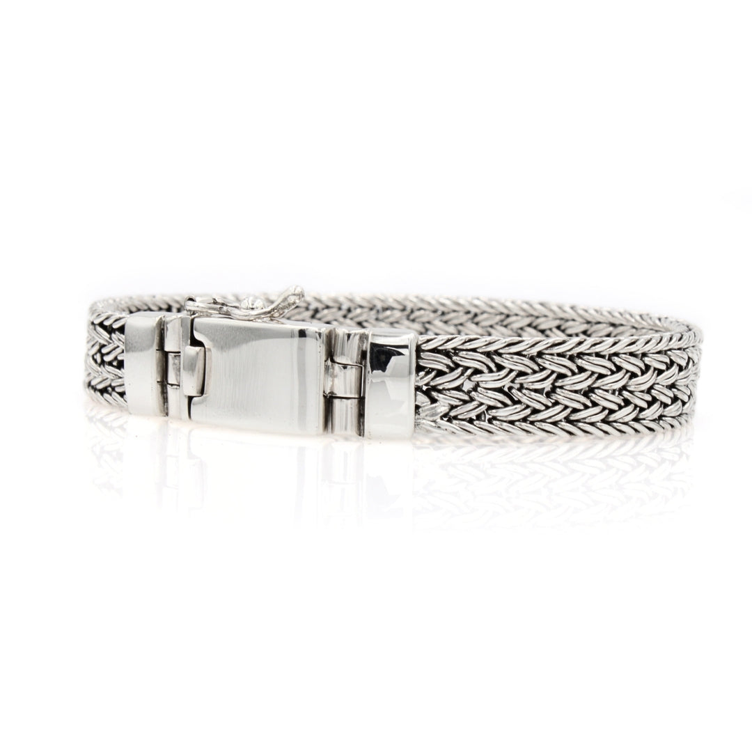 Sterling silver bracelet 10mm wide-Thailand