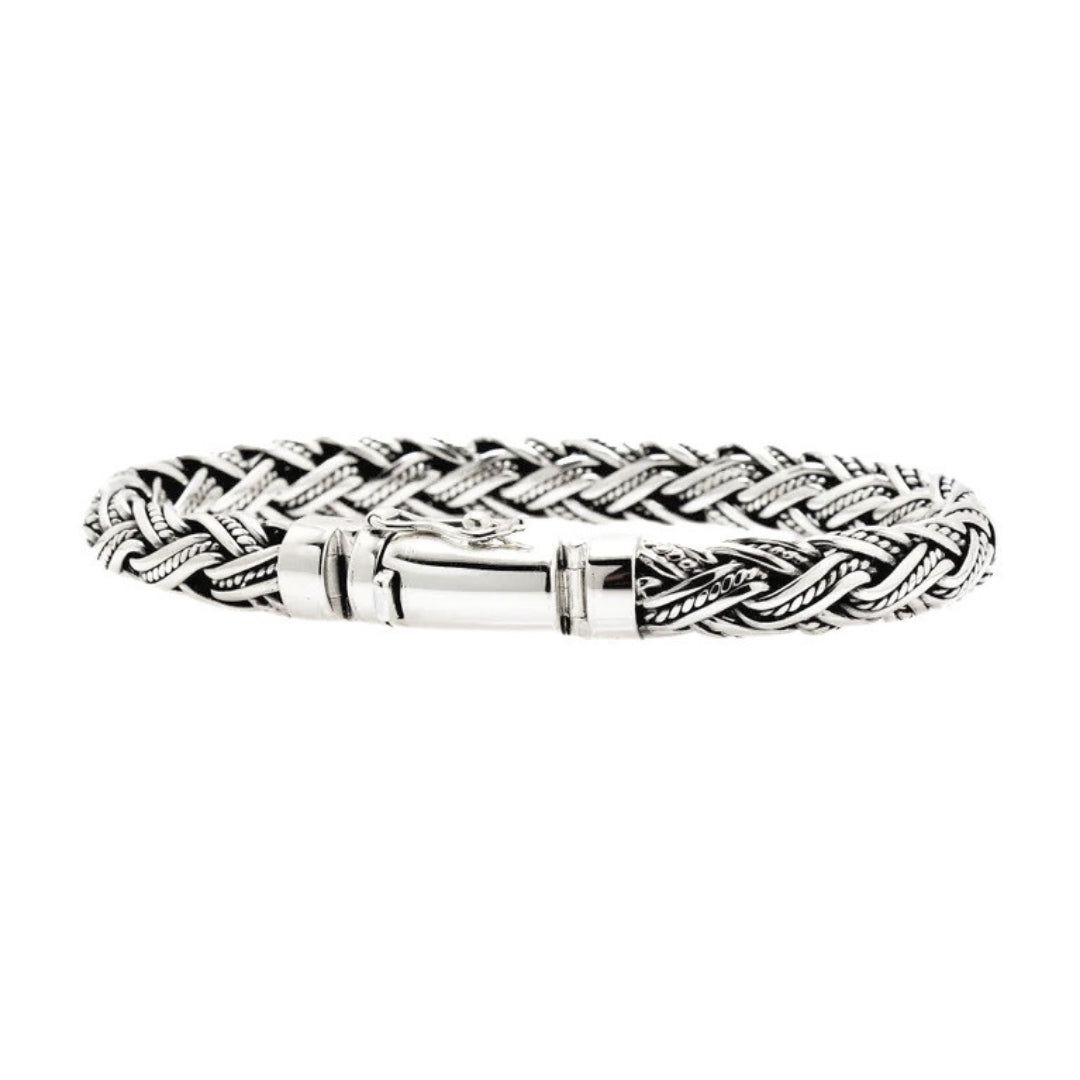 Padian Triple Taliair Weave Bracelet, 6mm Silver