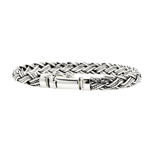 Padian Triple Taliair Weave Bracelet, 6mm Silver