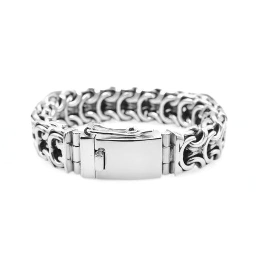 Ramses Heritage Sterling Silver Chain Bracelet 20mm