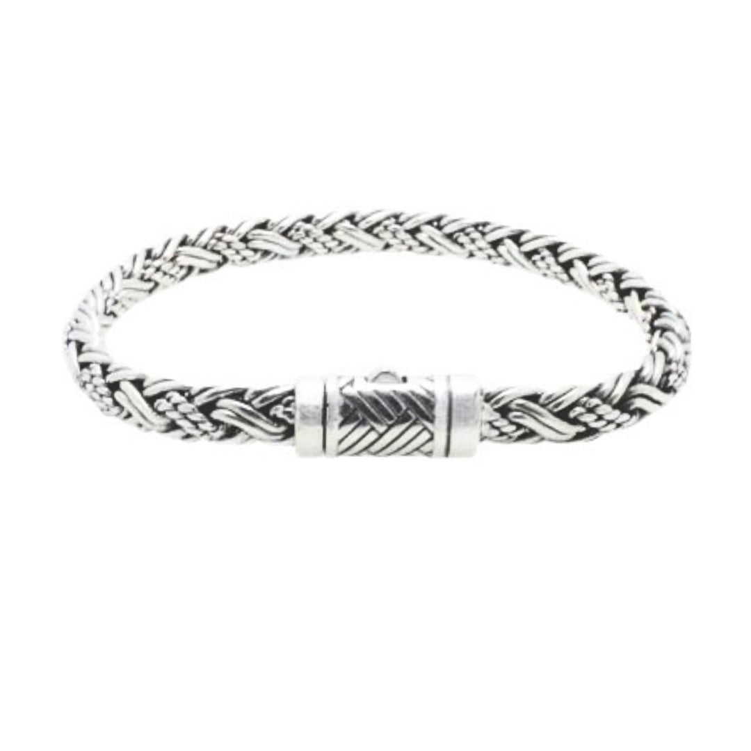 Padian Dua Tali Air 8mm Sterling Silver Bracelet