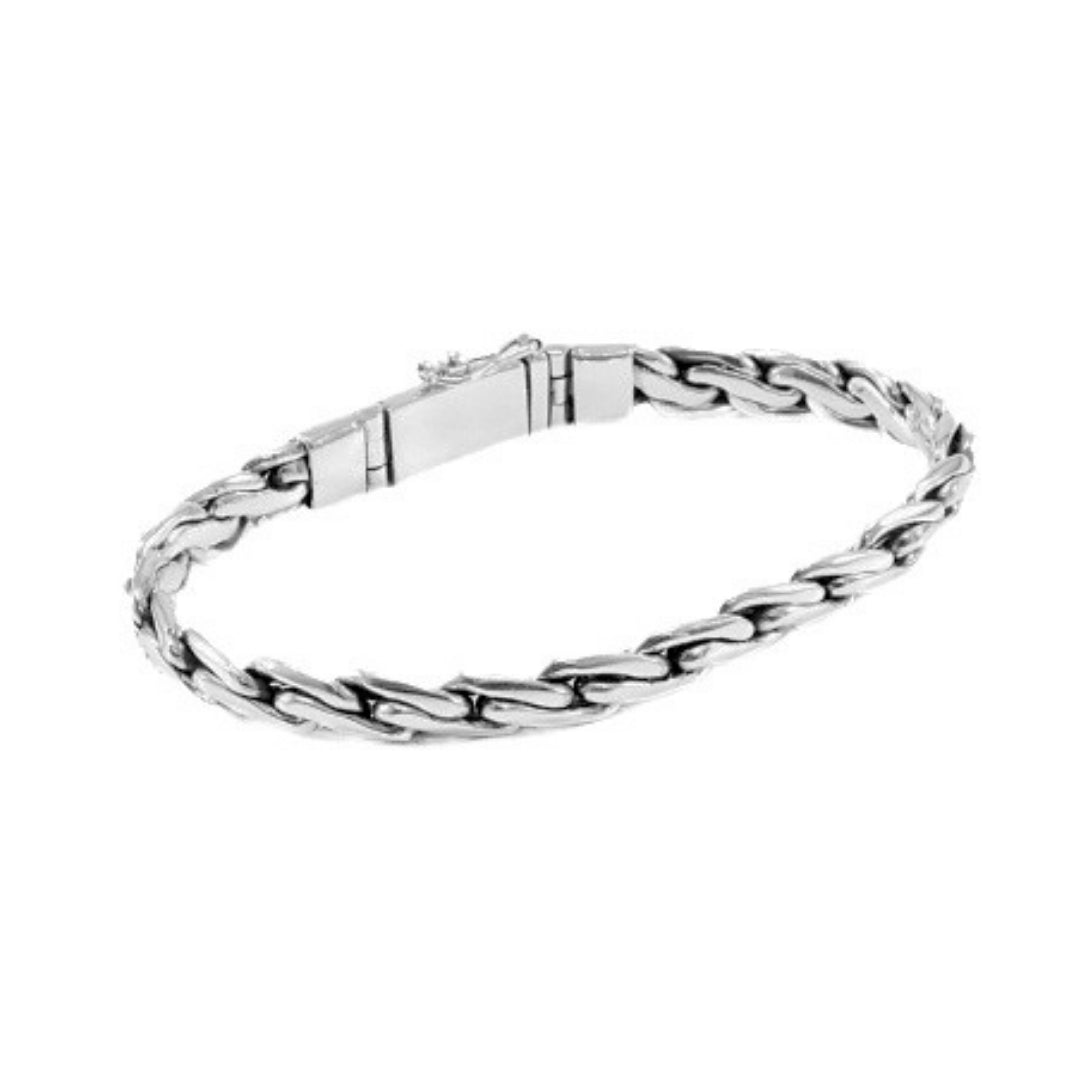 Balinese 6mm Padian Satu Oval Silver Bracelet