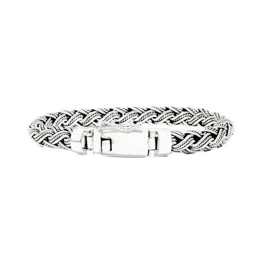 Balinese 7mm Triple Taliair Silver Bracelet