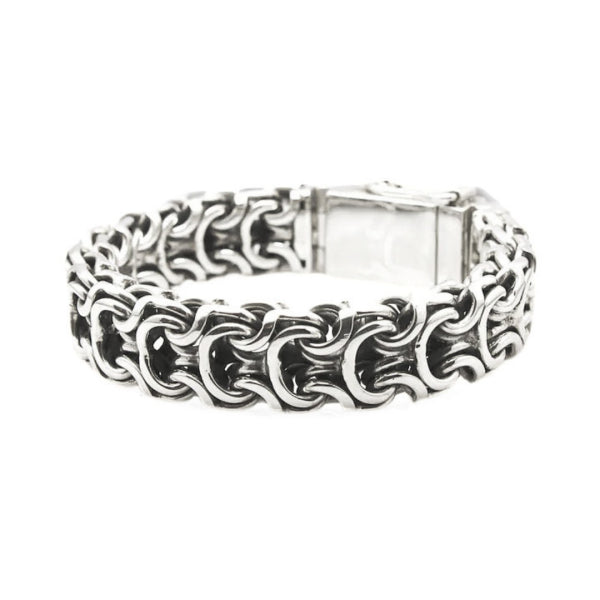 Ramses Heritage Sterling Silver Chain Bracelet 20mm