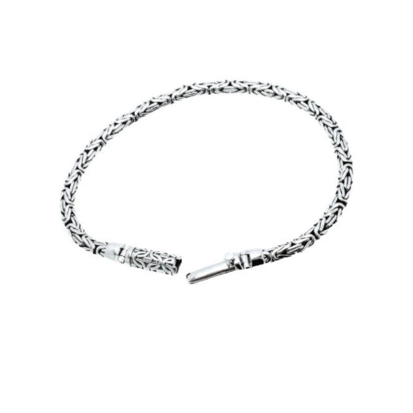 Sterling Silver Byzantine Link Bracelet – 5mm Artisan