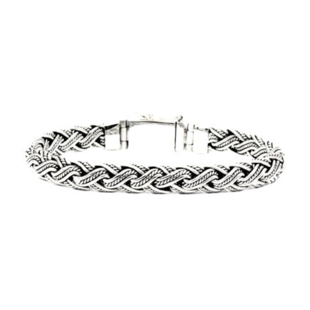 Balinese 7mm Triple Taliair Silver Bracelet
