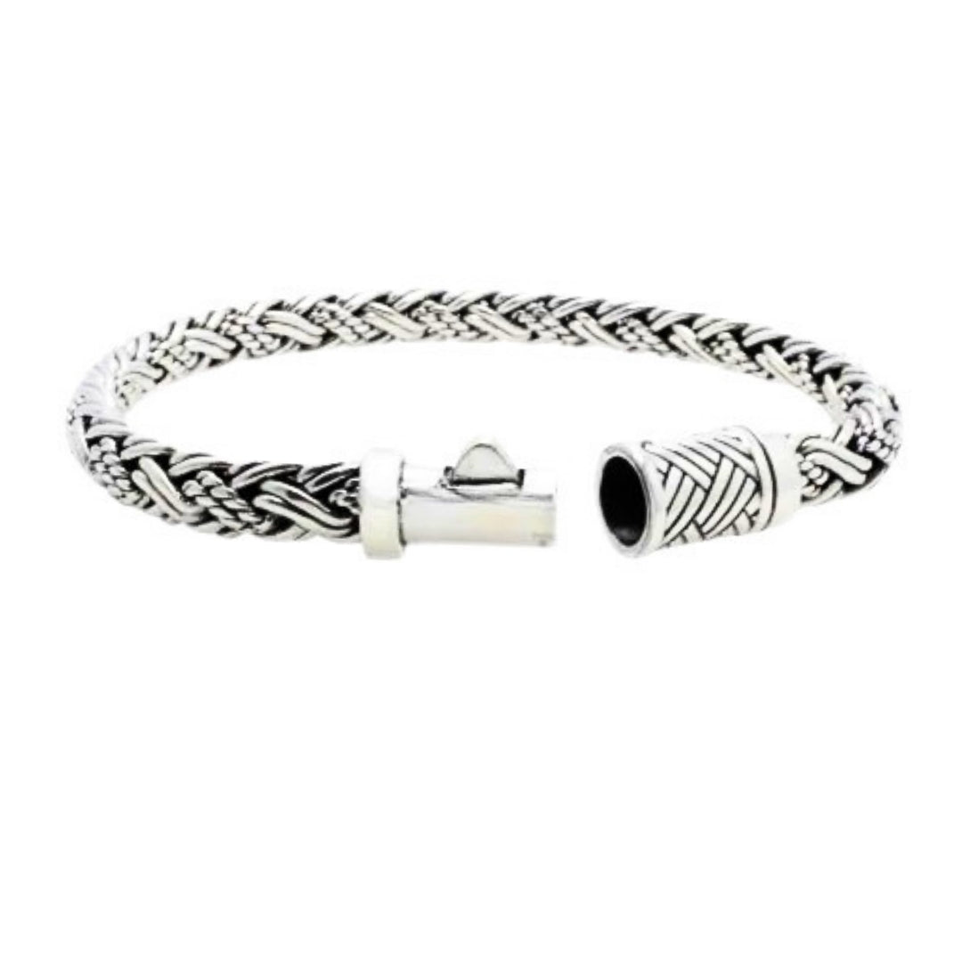 Padian Dua Tali Air 8mm Sterling Silver Bracelet