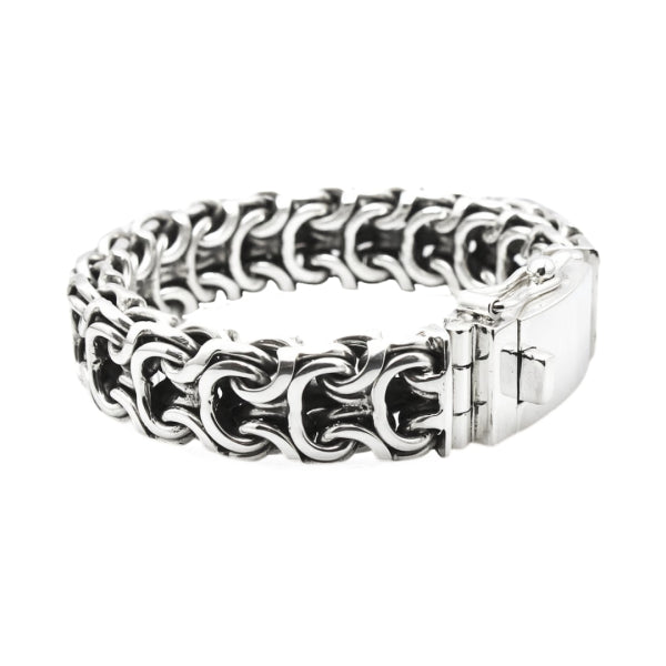Ramses Heritage Sterling Silver Chain Bracelet 20mm