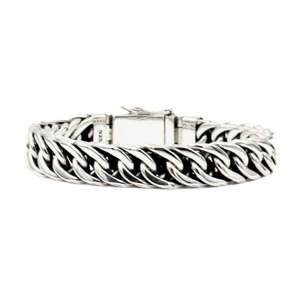Kelabang Heritage Bracelet in Sterling Silver, 12mm