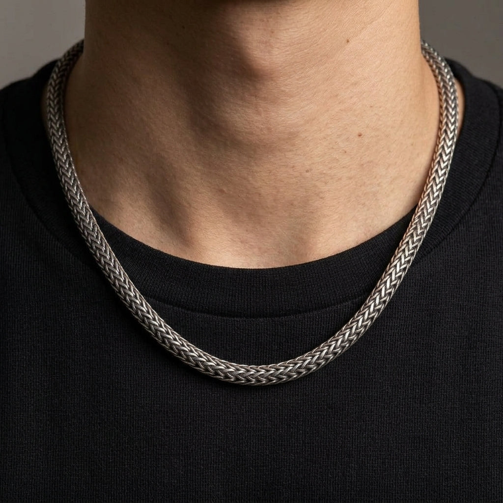 Matte Bali Tulang Naga Necklace - 925 Sterling