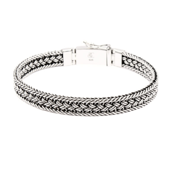 Artisan Anyaman Thailand Sterling Silver Jewelry, 8mm