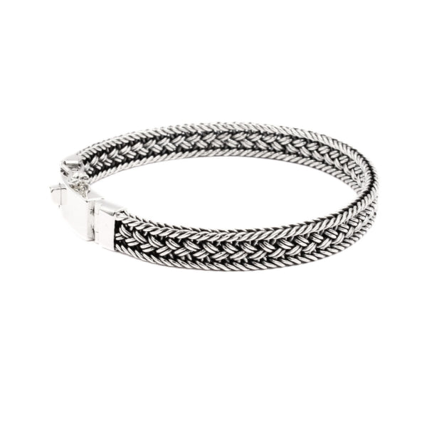 Artisan Anyaman Thailand Sterling Silver Jewelry, 8mm