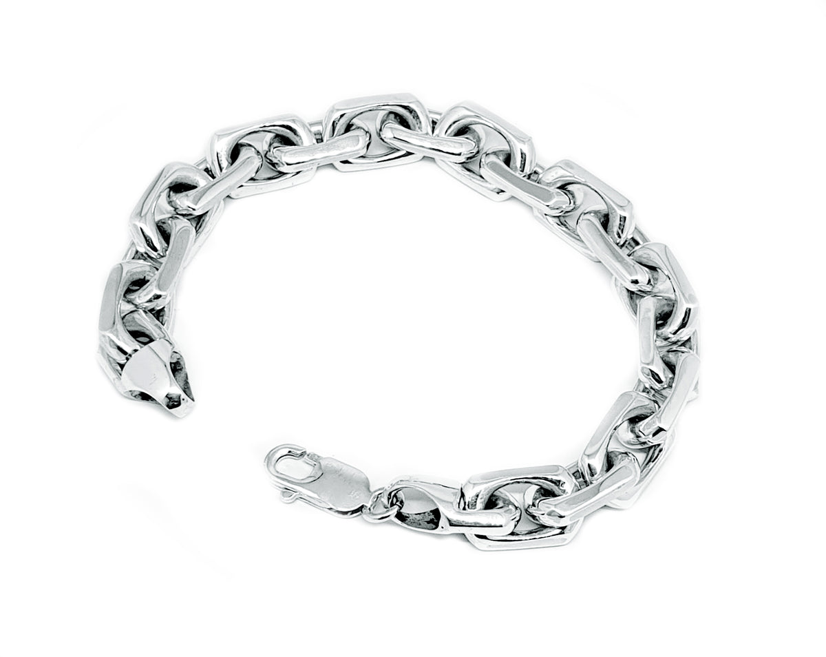 Artisan Anchor Link Chain in Sterling Silver, 10mm