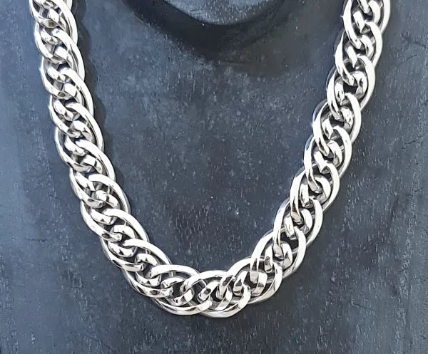 Natalia Signature Chain Necklace, Sterling Silver 12mm