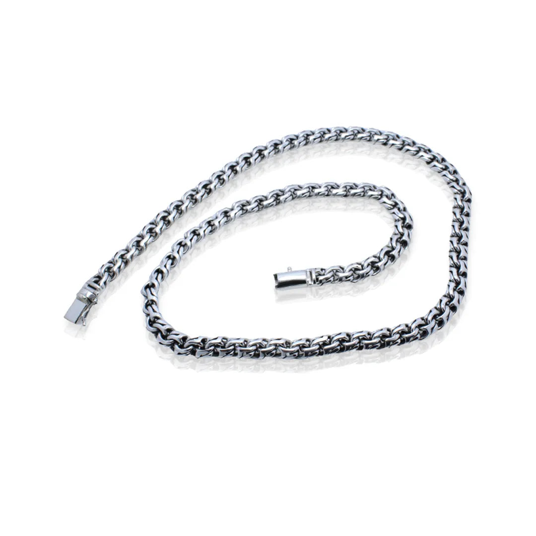 Heritage Bismarek Necklace 12mm in Sterling Silver