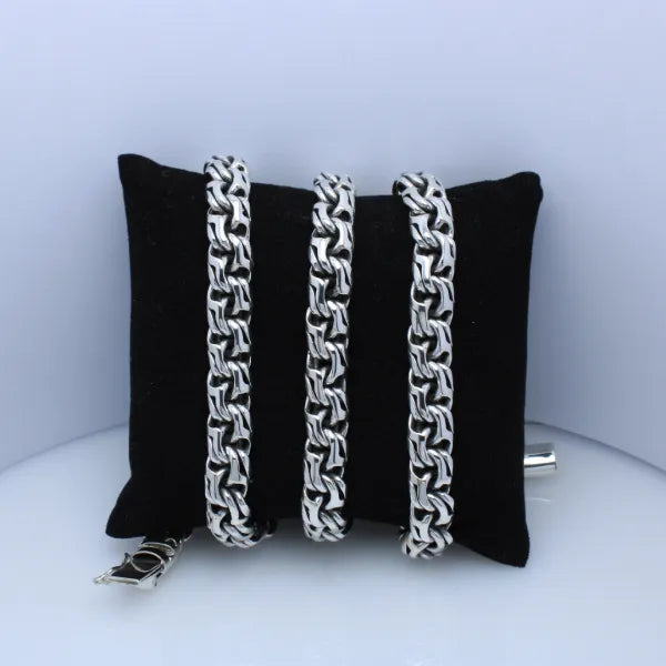 Heritage Bismarek Necklace 12mm in Sterling Silver