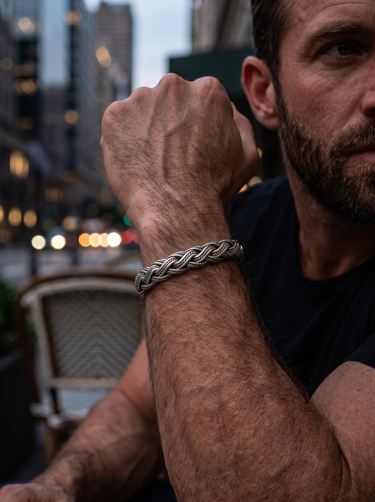 Balinese 7mm Triple Taliair Silver Bracelet