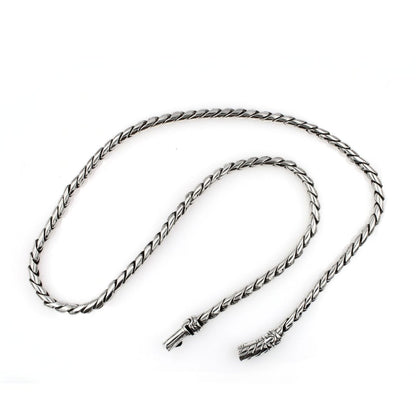 Sterling Silver Bekel Necklace – 4mm Wide