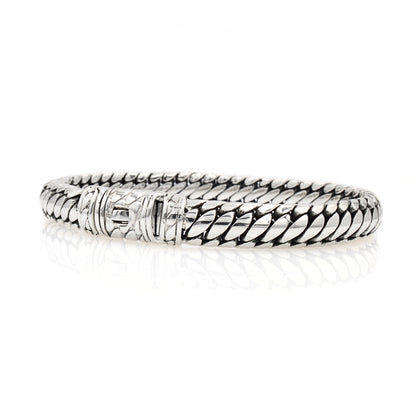 Men's Sterling Silver Bracelet -Ben 10mm wide