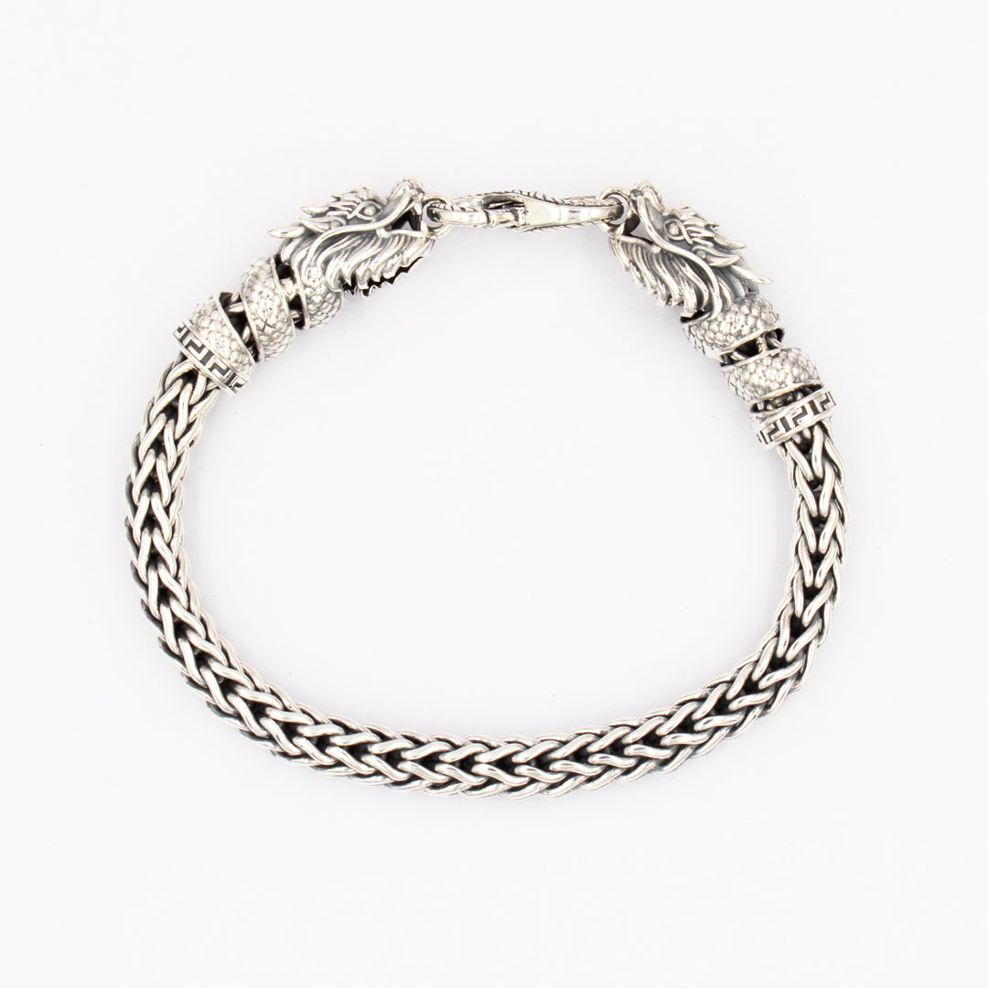 Dragon bracelet in Sterling silver for Unisex