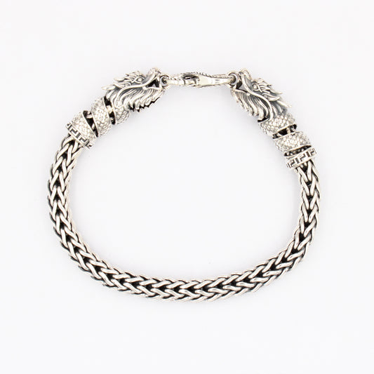 Dragon bracelet in Sterling silver for Unisex