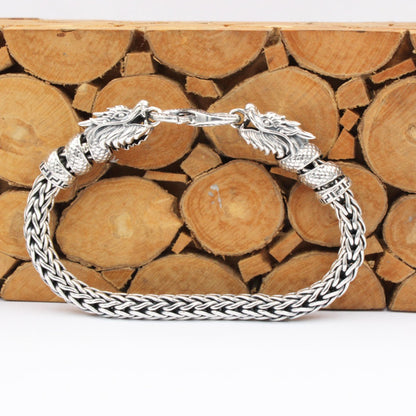 Dragon bracelet in Sterling silver for Unisex
