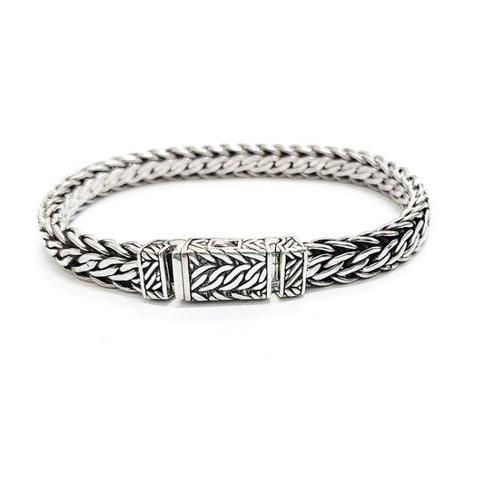 Sterling Silver Braided Gepang Bracelet