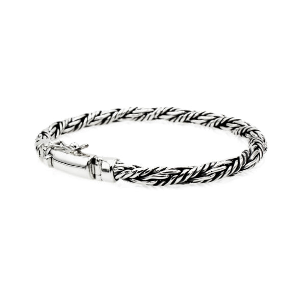 Plintir Heritage Sterling Silver Bracelet, 5mm