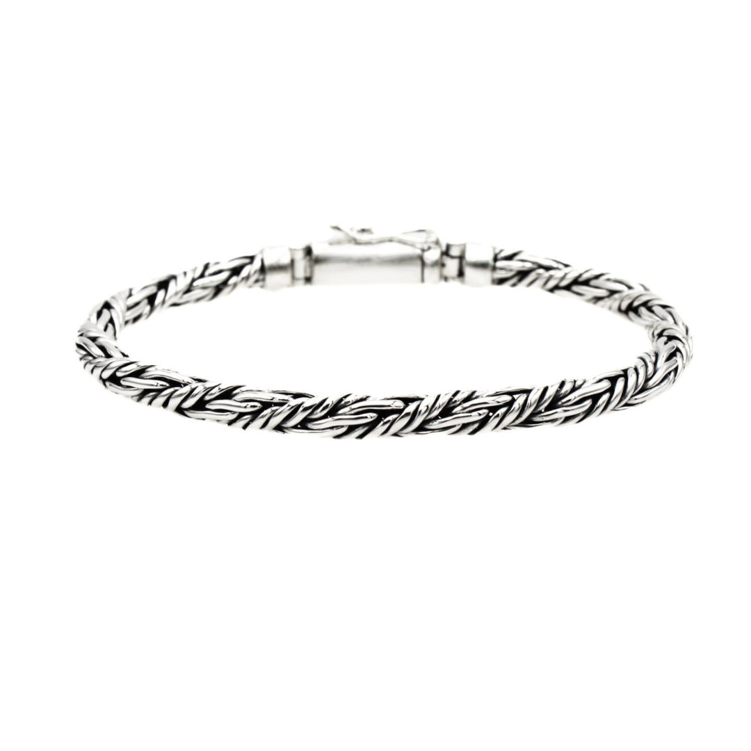 Plintir Heritage Sterling Silver Bracelet, 5mm