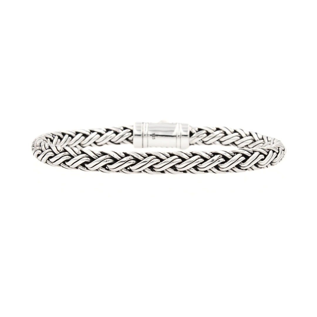 Padian Dua Link Bracelet – Sterling Silver, 8mm