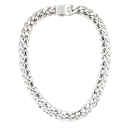 Sterling Silver Cuban Link Necklace – 16mm Heavyweight Chain