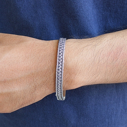 Artisan Anyaman Thailand Sterling Silver Jewelry, 8mm