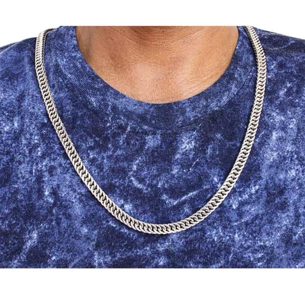 Kelabang Heritage Necklace, 7mm Sterling Silver Artisan Design