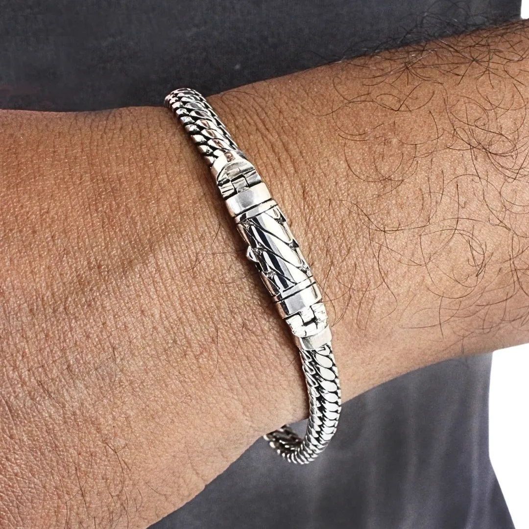Ben Bracelet - Link Chain Bracelet, 6 mm Wide
