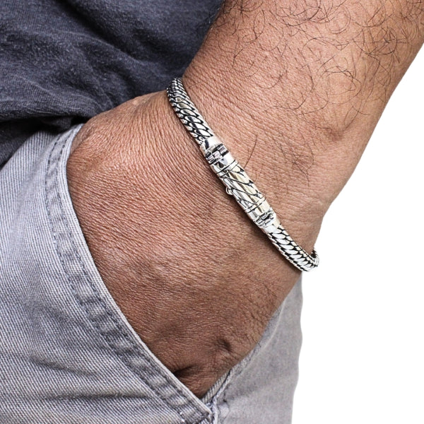 Ben Bracelet - Link Chain Bracelet, 6 mm Wide
