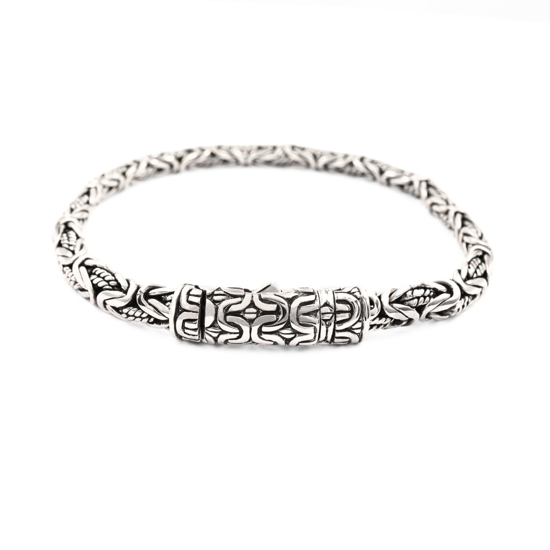 Rantai Byzantine Tali Air Silver Sterling Premium Handmade Bali