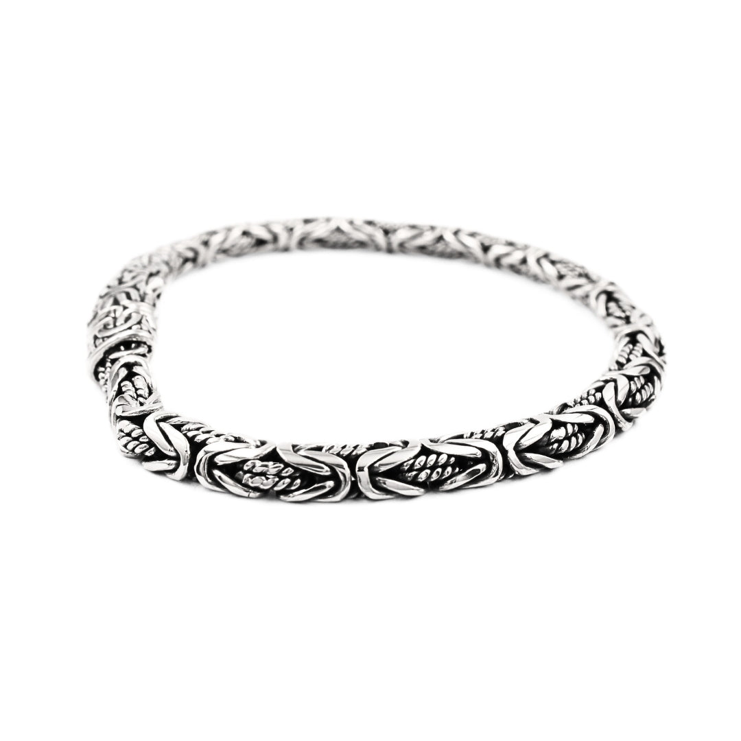 Rantai Byzantine Tali Air Silver Sterling Premium Handmade Bali