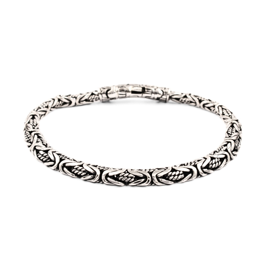 Rantai Byzantine Tali Air Silver Sterling Premium Handmade Bali