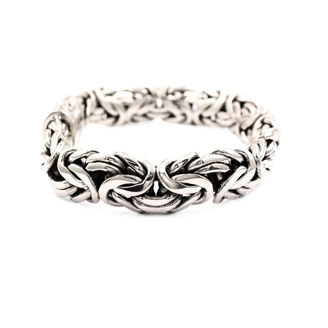 Handmade Byzantine 925 Sterling Silver Chain Necklace 6mm