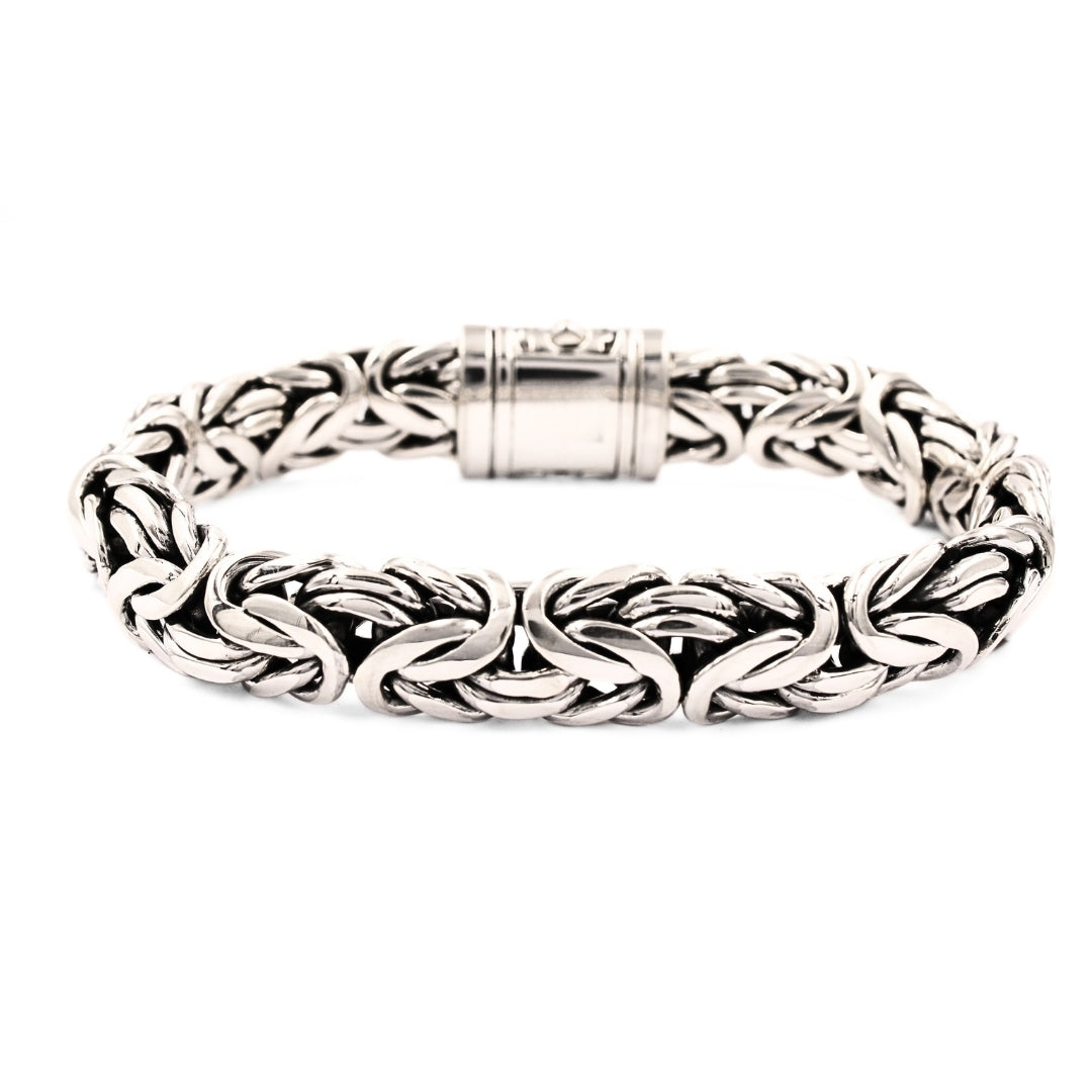 Handmade Byzantine 925 Sterling Silver Chain Necklace 6mm