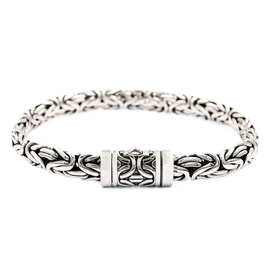 Handmade Byzantine 925 Sterling Silver Bracelet 8mm