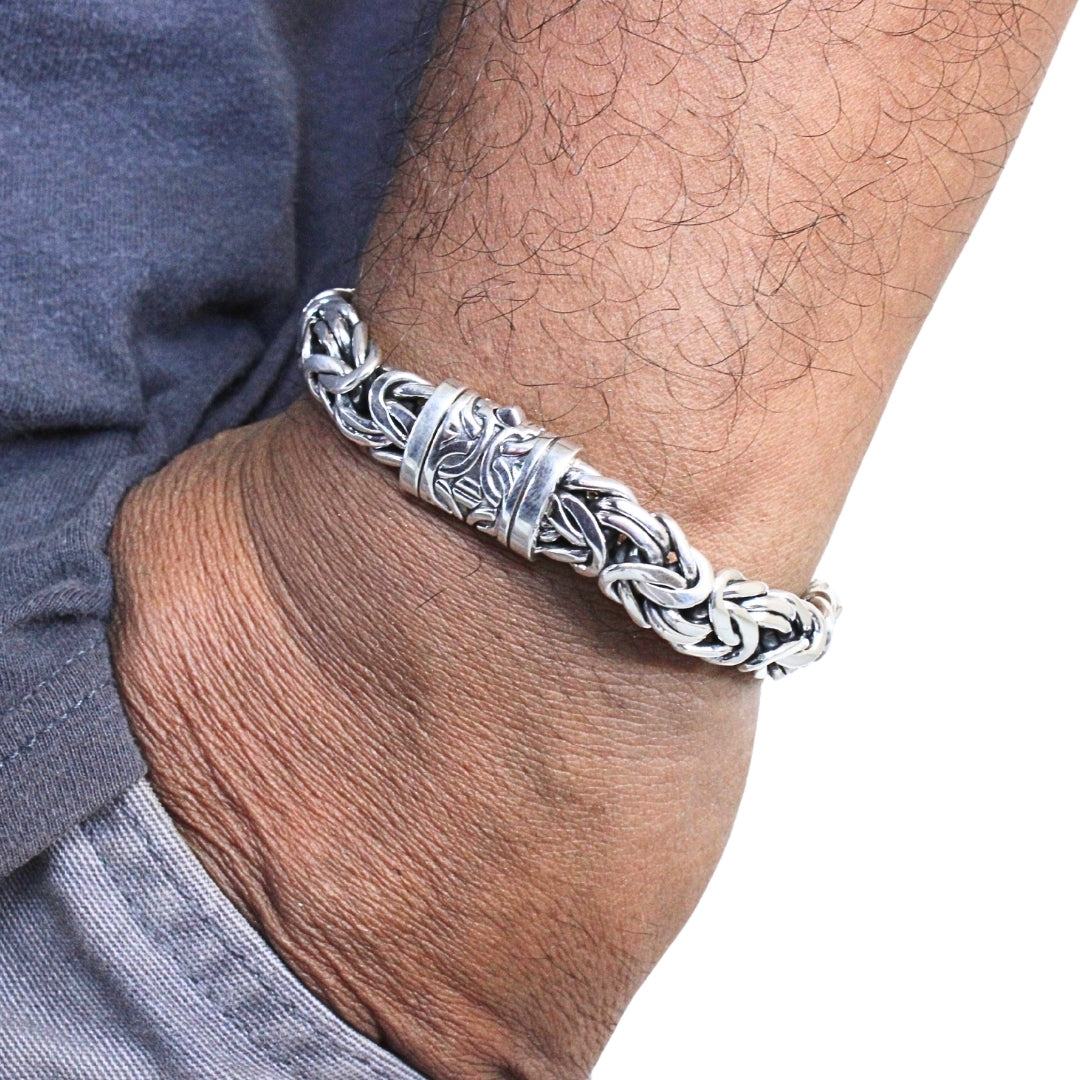 Handmade Byzantine 925 Sterling Silver Chain Necklace 6mm