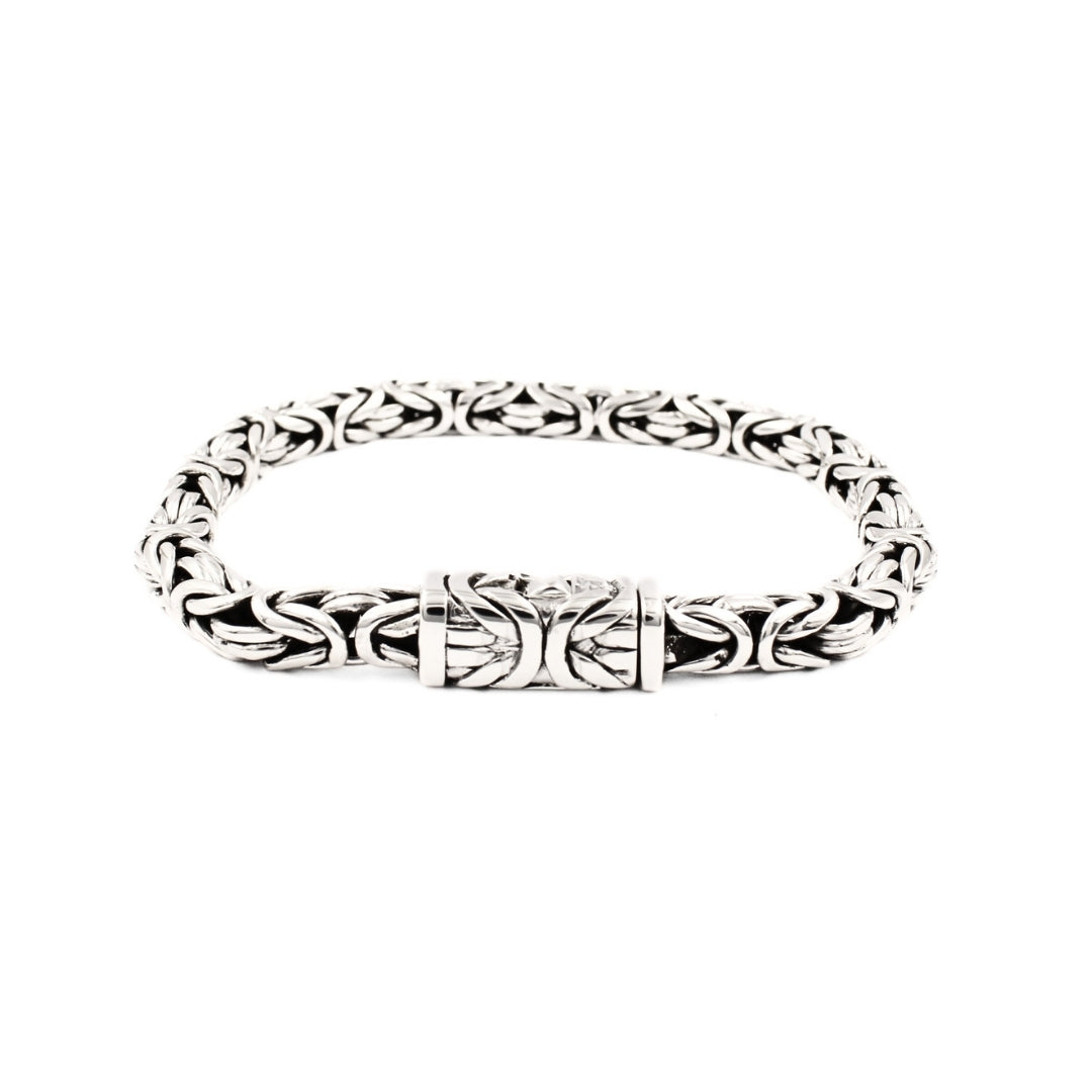 Bali Byzantine 6mm Sterling Silver Chain Bracelet