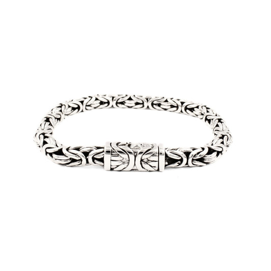 Bali Byzantine 6mm Sterling Silver Chain Bracelet