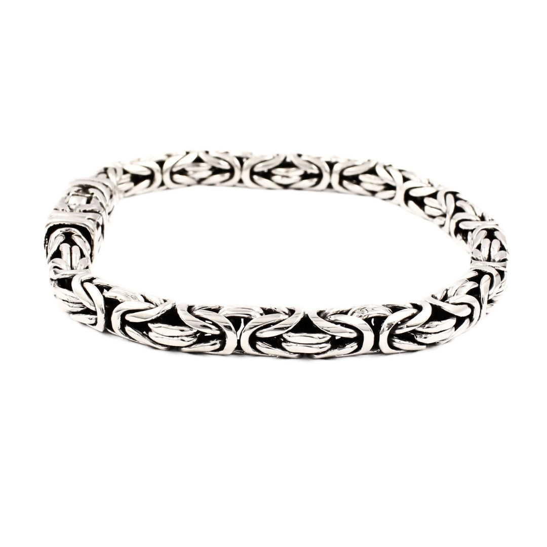 Bali Byzantine 6mm Sterling Silver Chain Bracelet