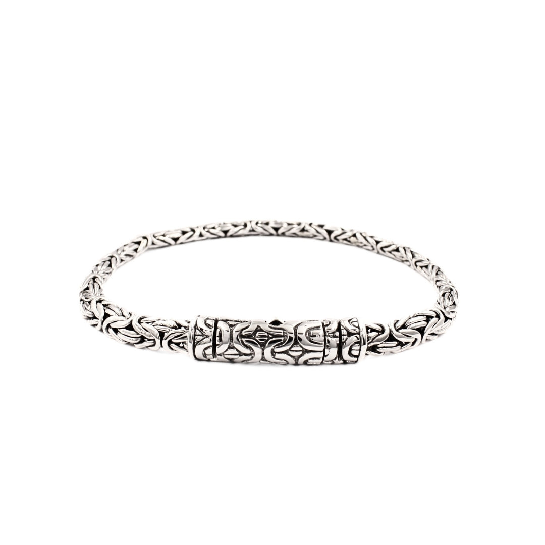 Heritage Byzantine Weave Silver Link Chain